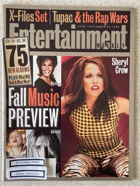 Entertainment Weekly Magazine Sheryl Crow Nirvana Madonna September 27 1996 Labe